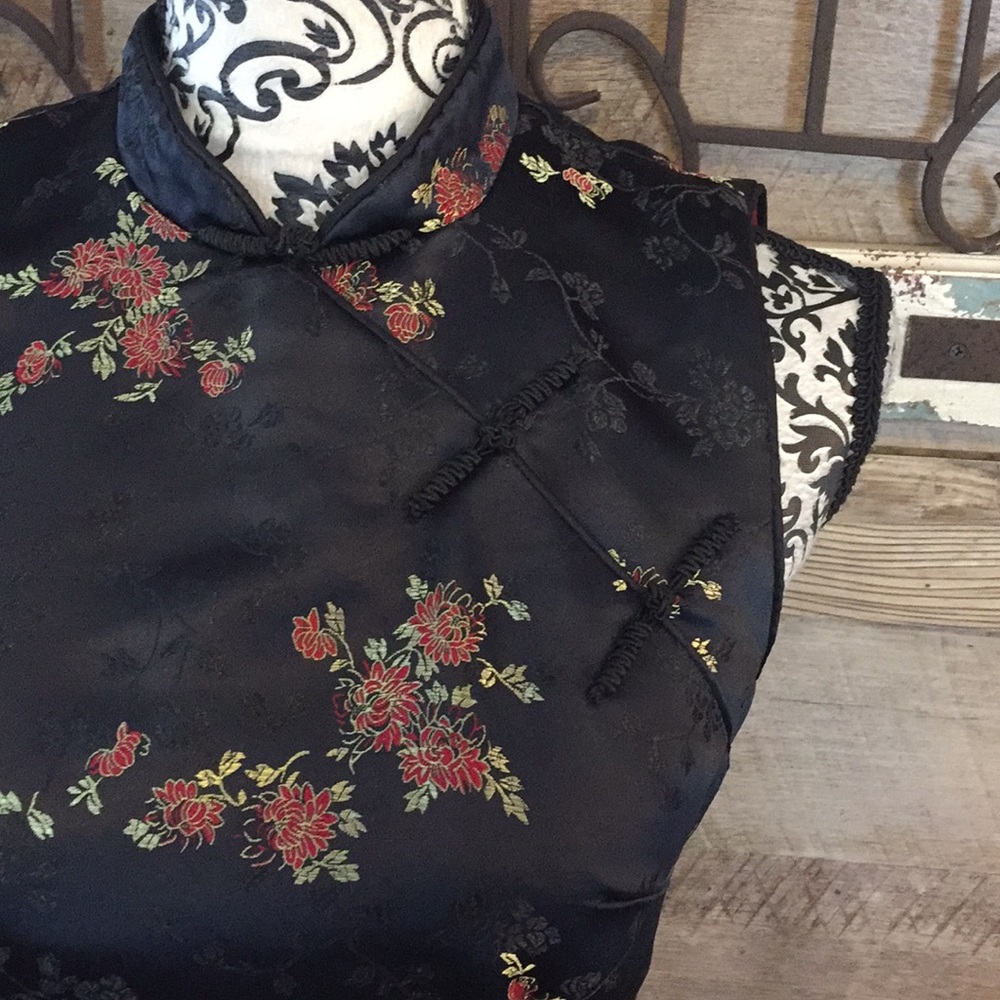 Robbie Bee Oriental Floral Geisha Dress - Picture 2 of 6